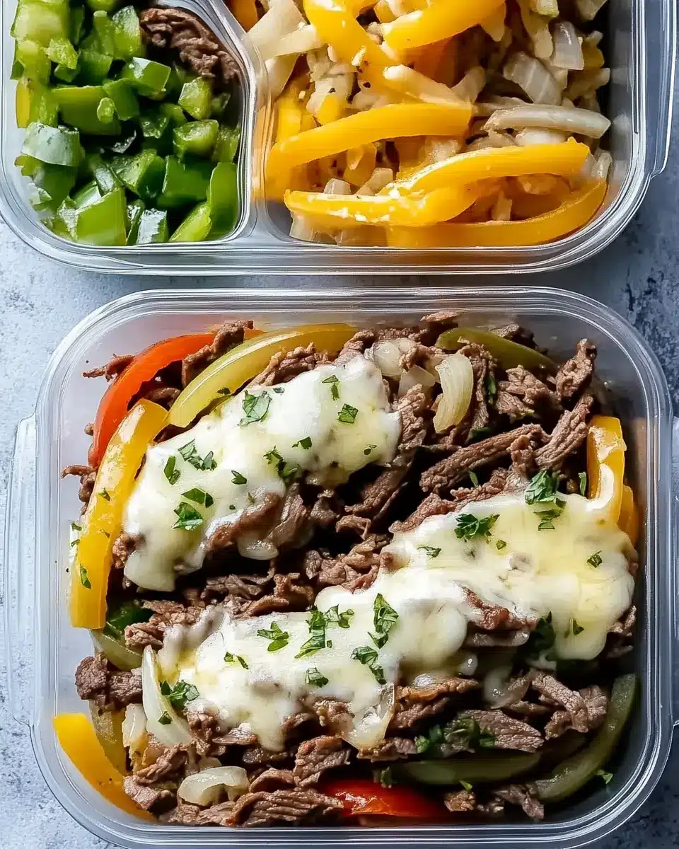Philly Cheesesteak Meal Prep – Bestes Rezept in 25 Min First Image First Image