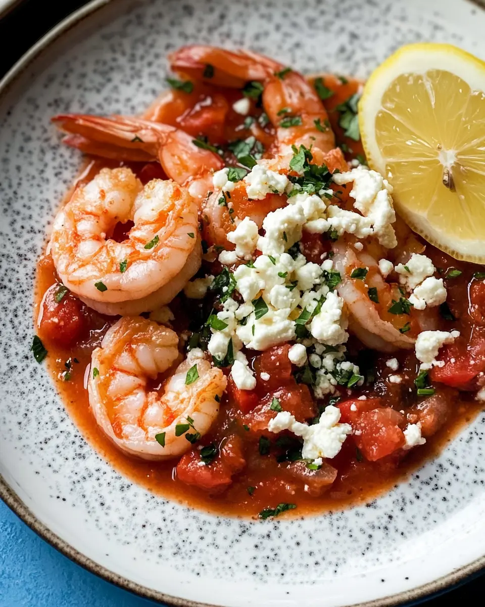 Griechisches Garnelen-Saganaki: Mediterraner Genuss aus der Pfanne First Image First Image