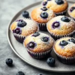 Heidelbeer Protein Muffins – Saftig, Eiweißreich und Schnell Gebacken First Image First Image