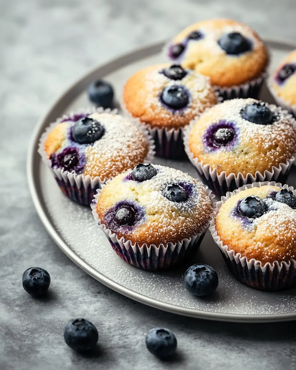 Heidelbeer Protein Muffins – Saftig, Eiweißreich und Schnell Gebacken First Image First Image