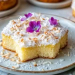 Wattekuchen mit Pudding und Kokos – Der fluffigste Blechkuchen überhaupt First Image First Image