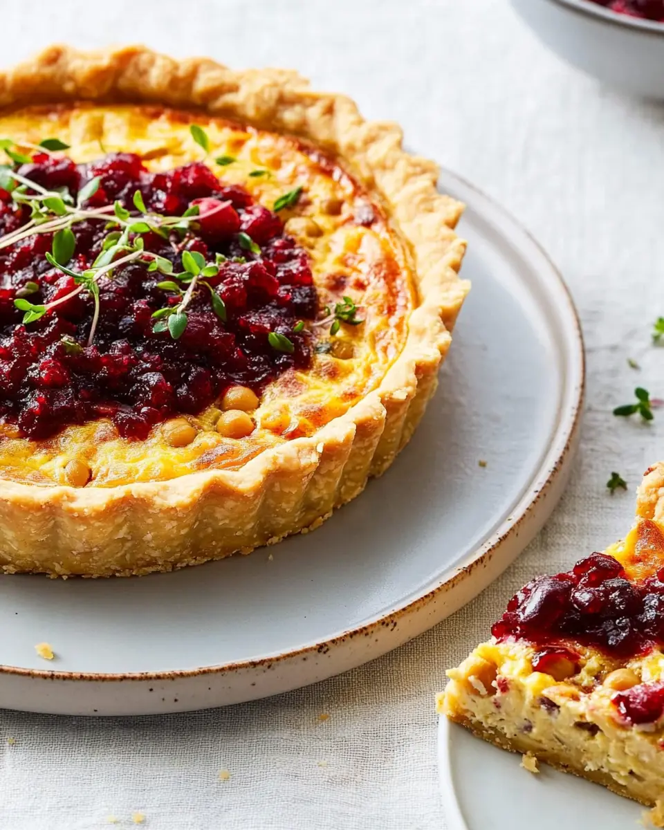 Kichererbsen-Quiche mit Cranberry-Salsa: Irresistibly Savory! 7