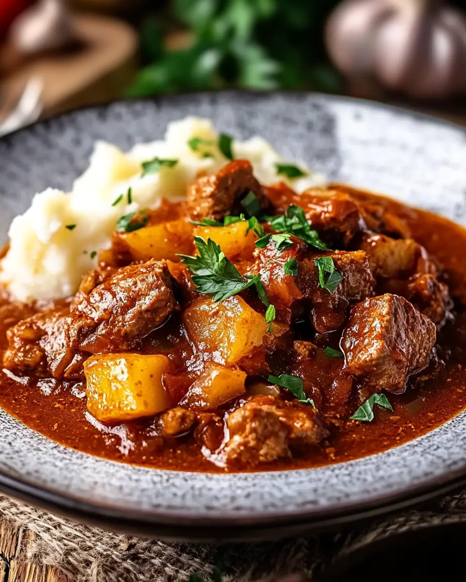 Szegediner Gulasch ganz einfach zubereitet First Image First Image