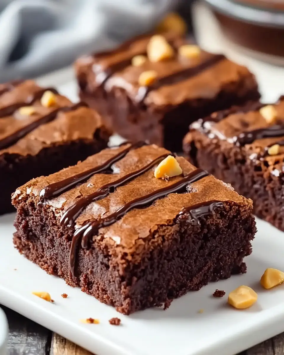 Erdnussmus Bananen Brownies First Image First Image
