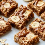 Erdnussbutter Banane Haferflockenriegel – Beste 5-Minuten-Snack First Image First Image
