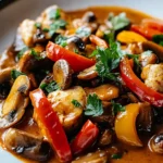 Feuriges Paprika-Geschnetzeltes mit Champignons First Image First Image