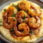 Würzige Cajun‑Garnelen mit cremigen Grits First Image First Image