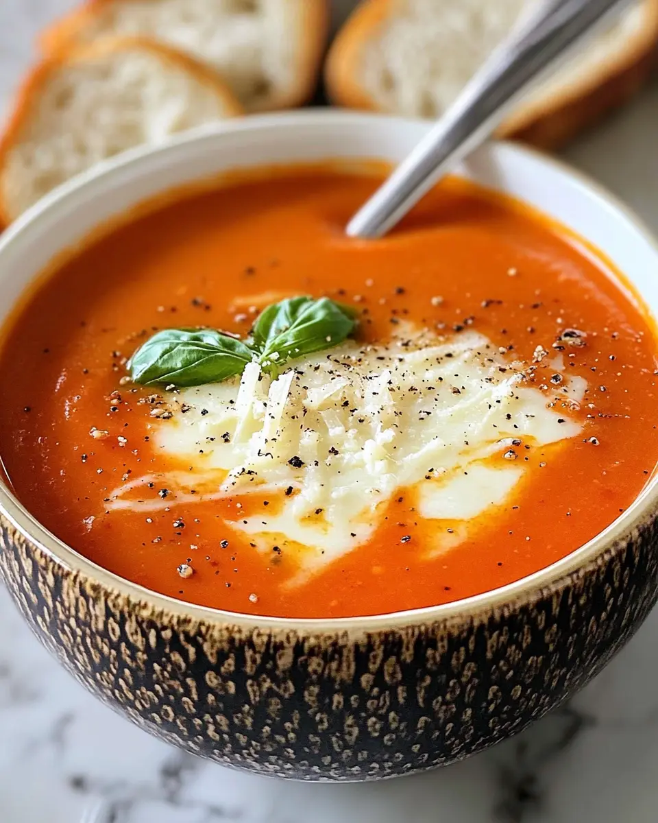 Tomatensuppe mit Parmesan First Image First Image