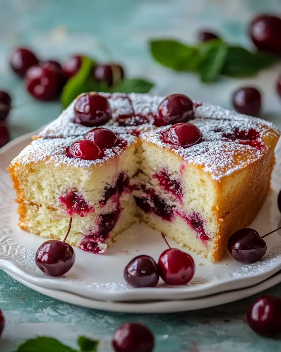 Buttermilch Kirschkuchen: Saftig, Einfach und Schnell Gebacken First Image First Image