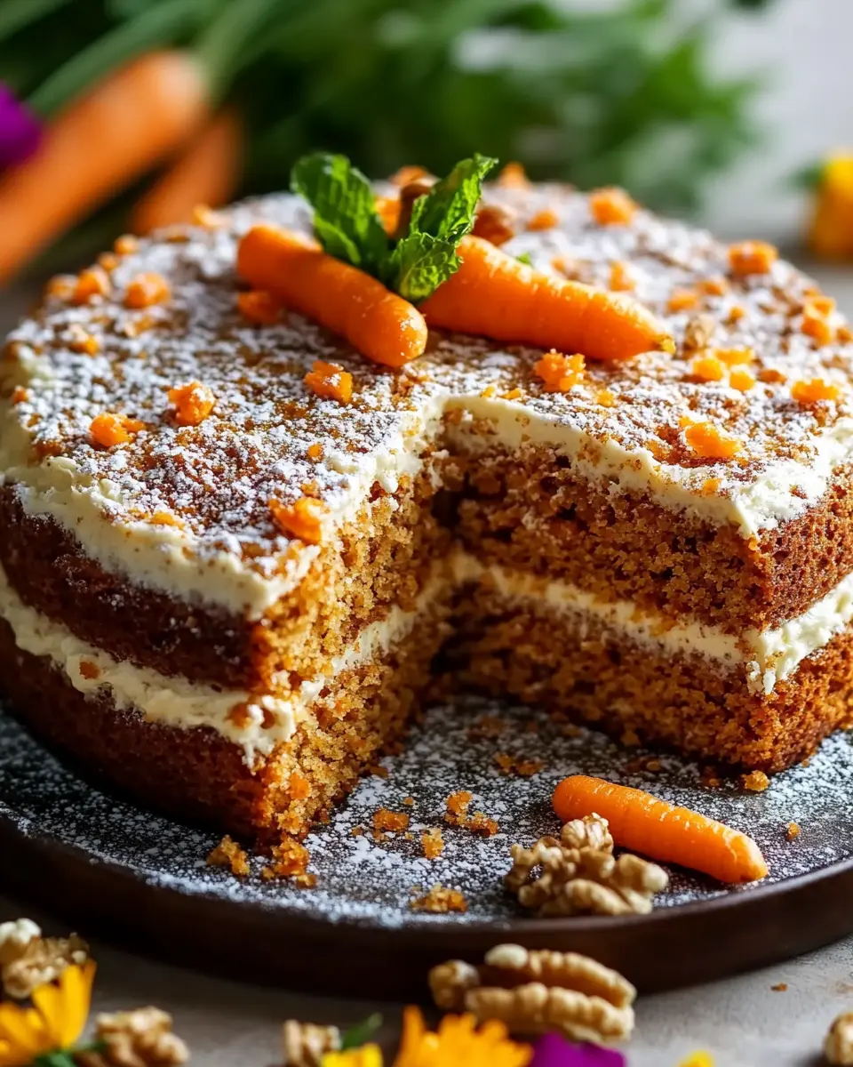 Saftiger Karottenkuchen ohne Mehl: Aromatisch und super locker! 5