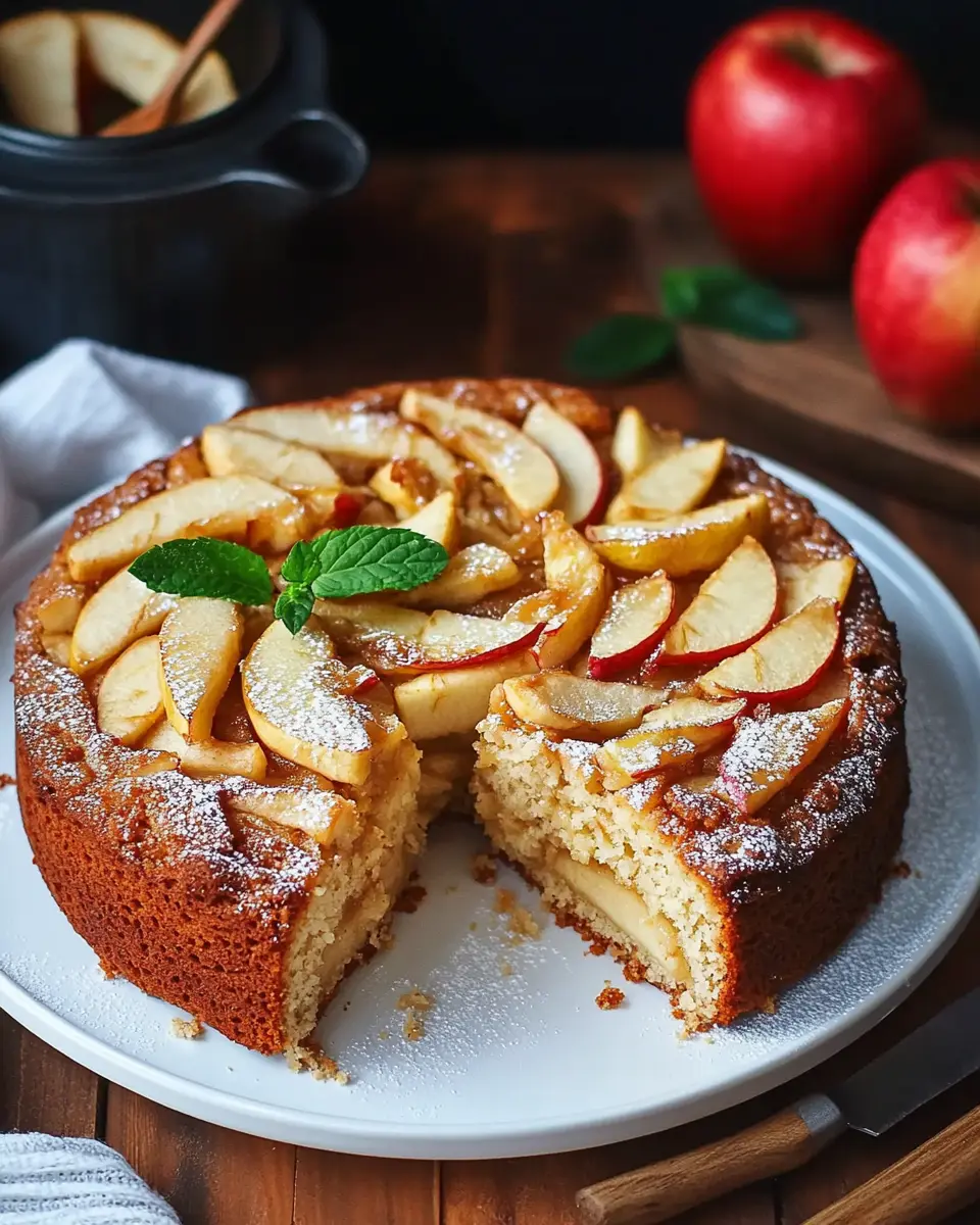 Apfelkuchen ohne Mehl: Saftig, gesund und ganz einfach gebacken First Image First Image
