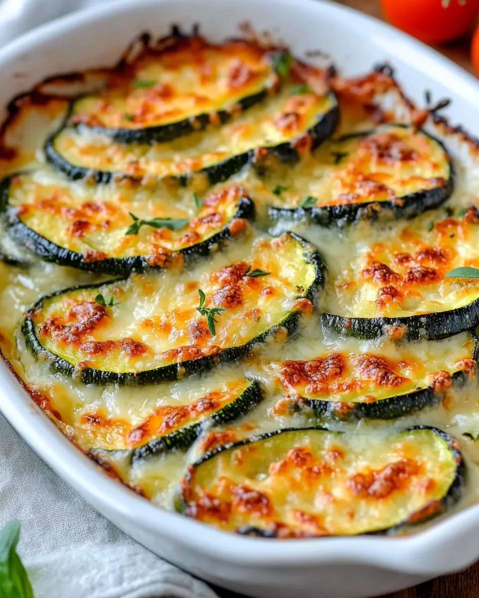 Zucchini im Ofen mit Käse First Image First Image