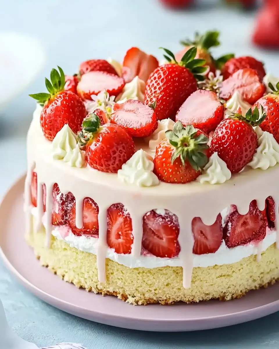 Erdbeertorte mit weißer Schokolade: Einfach & Cremig Bliss 7