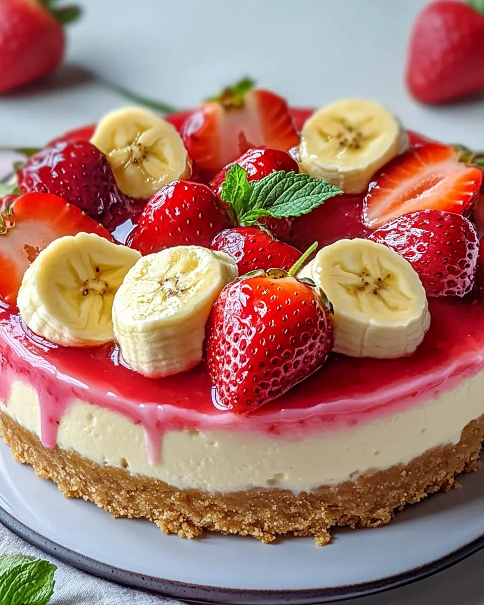 Bananen Erdbeer Cheesecake: Irresistibly Creamy Delight! 6 ubqpnppgovsni5ycjufv