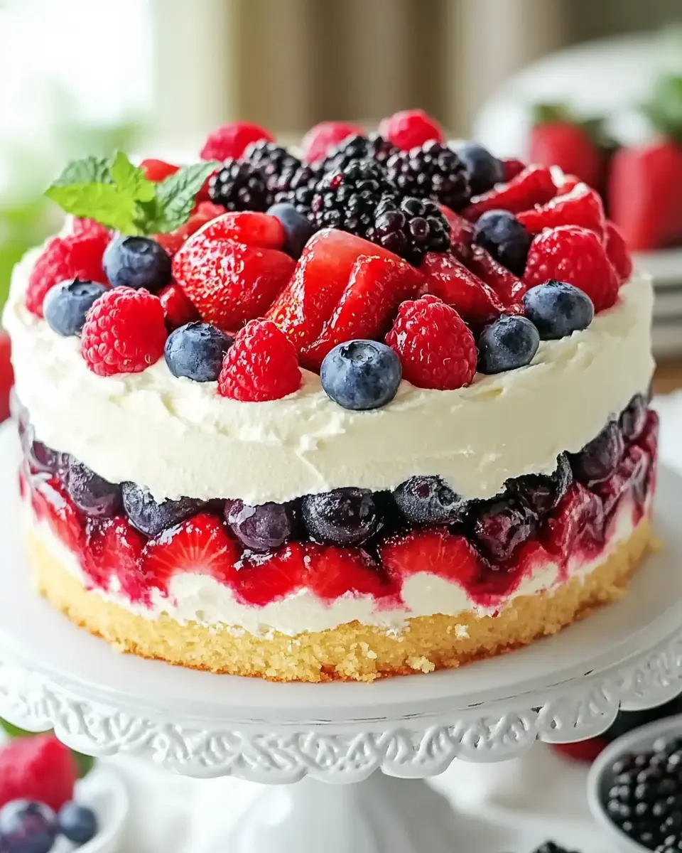 Beeren Mascarpone Torte: Sommerliche Verführung mit Frische und Cremigkeit First Image First Image
