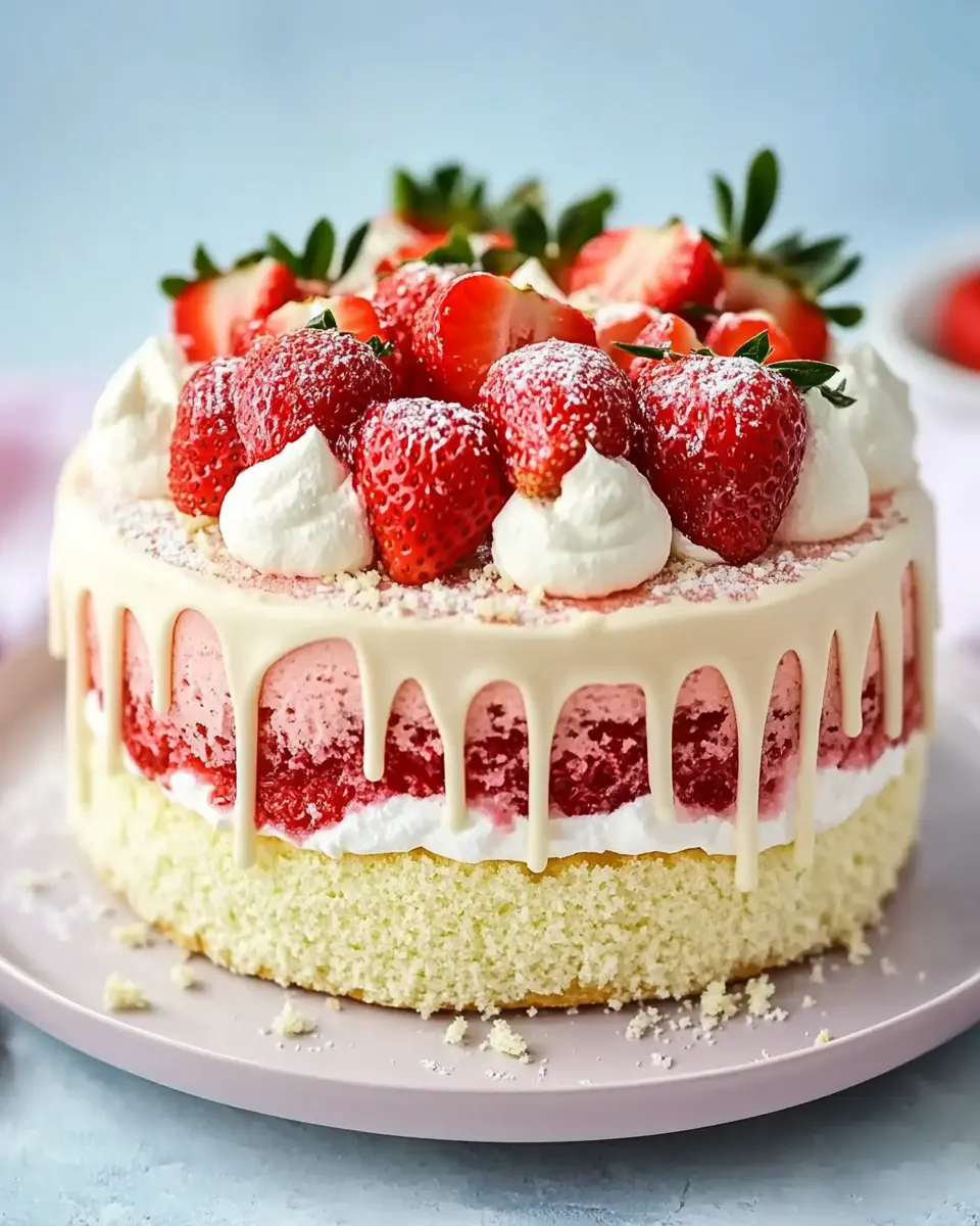 Erdbeertorte mit weißer Schokolade: Einfach & Cremig Bliss 5 wjy5fyvordksdqrbnmcl