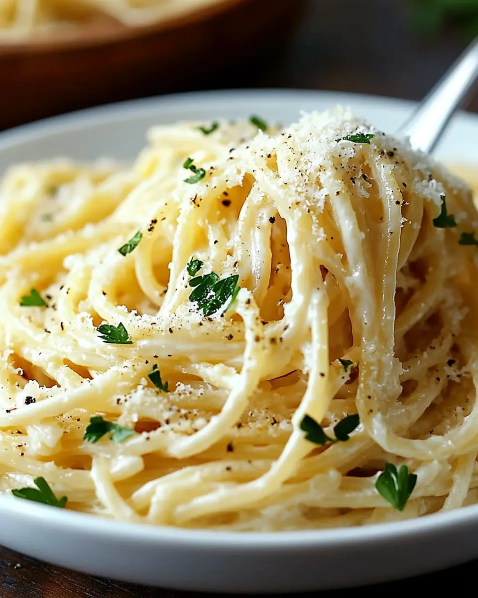 Käse-Knoblauch-Parmesan-Spaghetti First Image First Image