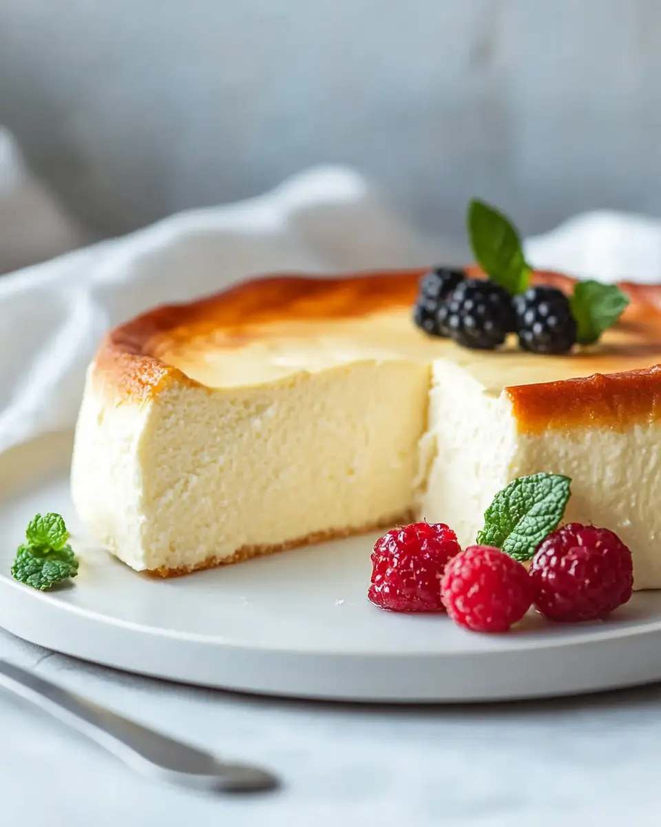 Low Carb Quarkkuchen ohne Boden – Einfach, Cremig & Zuckerfrei First Image First Image