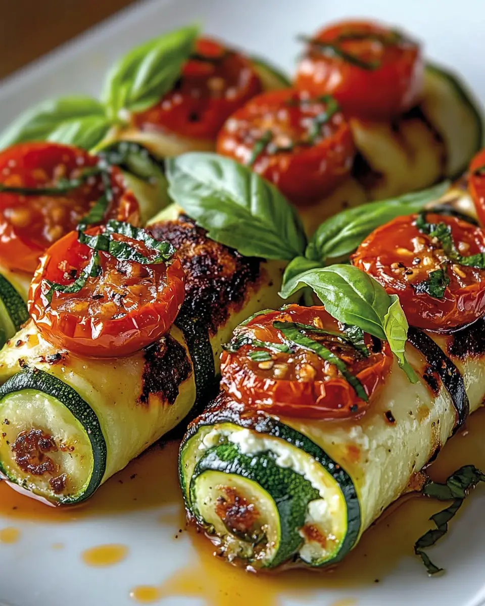 Gegrillte Zucchini-Röllchen: Irresistibly Tangy with Fresh Tomatoes 6