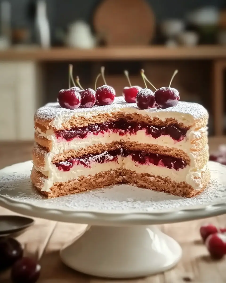 Fruchtige Zimt Kirsch Torte – Bestes Rezept First Image First Image