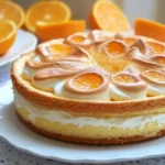 Orangen Schmand Kuchen – Fruchtig, Cremig und mit Baiser-Haube First Image First Image