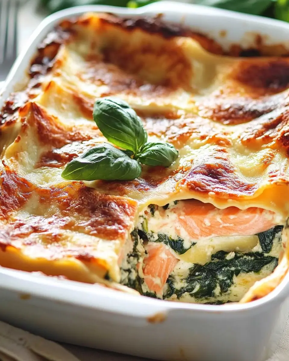 Lachs-Spinat-Lasagne First Image First Image