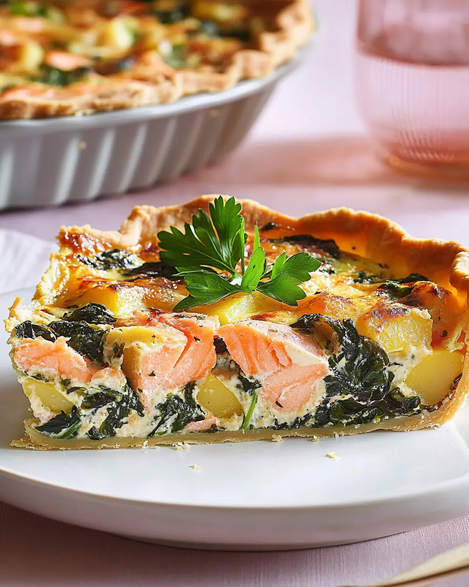 Lachs-Kartoffel-Mangold-Quiche First Image First Image