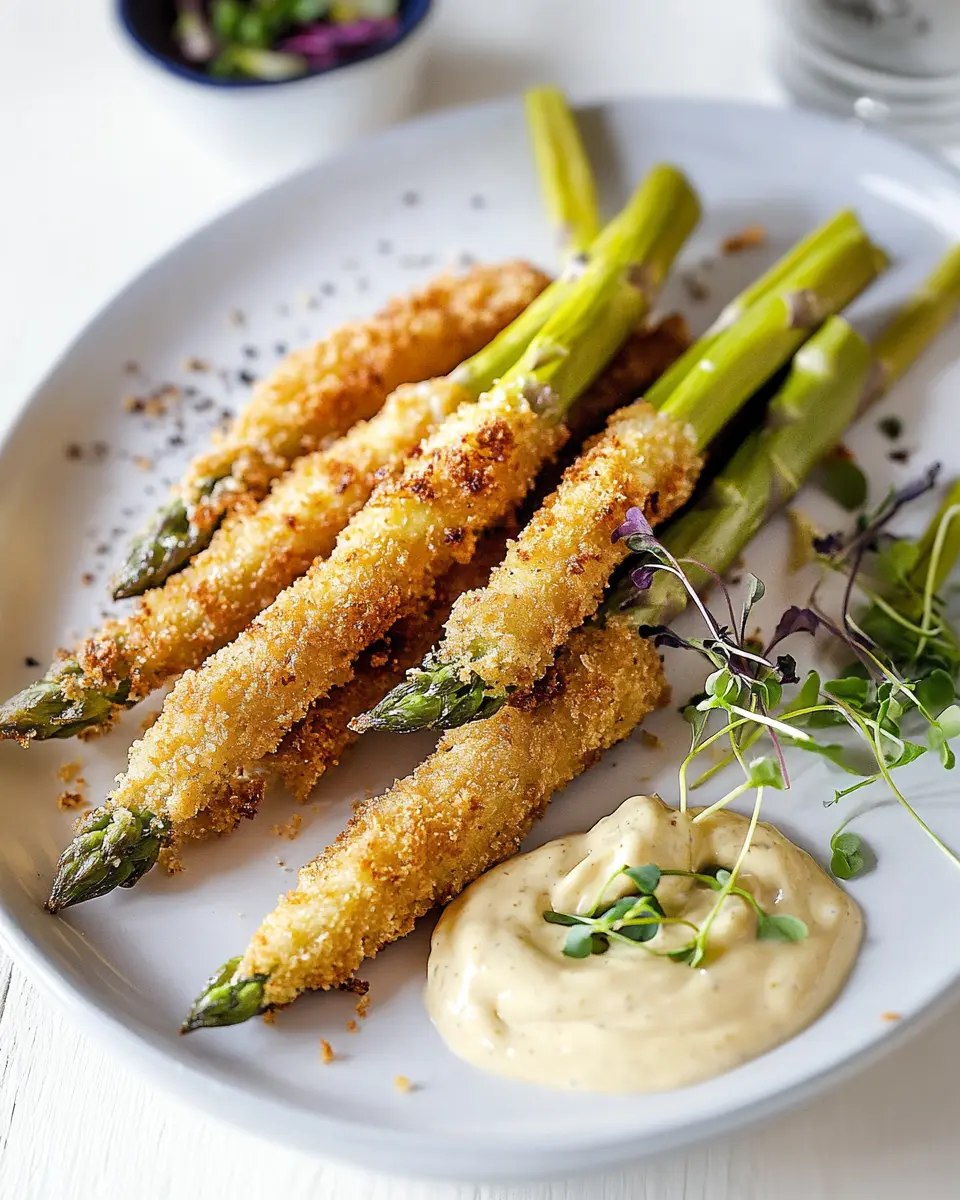 Panierter Spargel mit Bier-Mayonnaise Rezept: Irresistibly Crunchy! 7