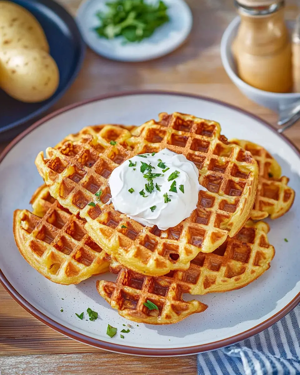 Kartoffelwaffeln – einfaches Rezept First Image First Image