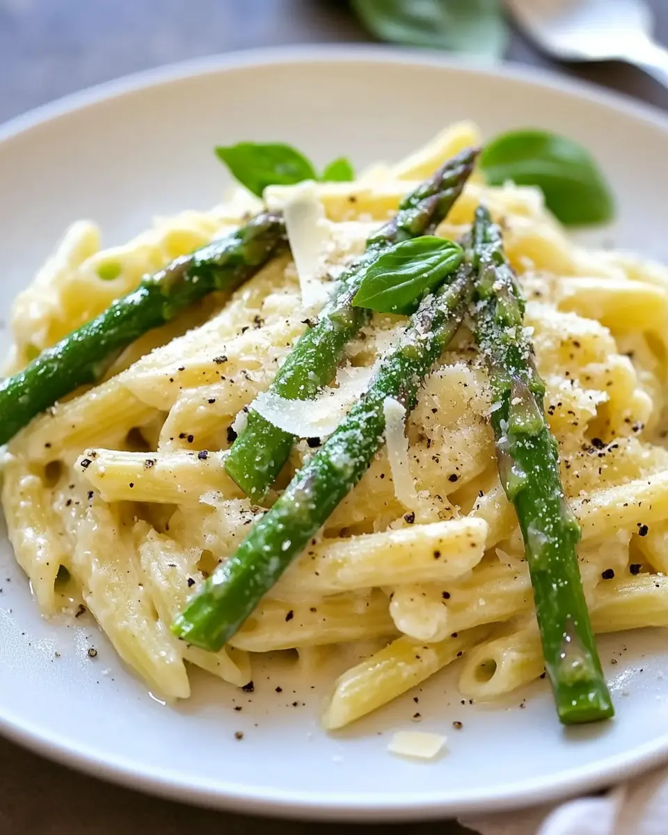 Pasta mit grünem Spargel und Parmesan – cremig, leicht & lecker 6