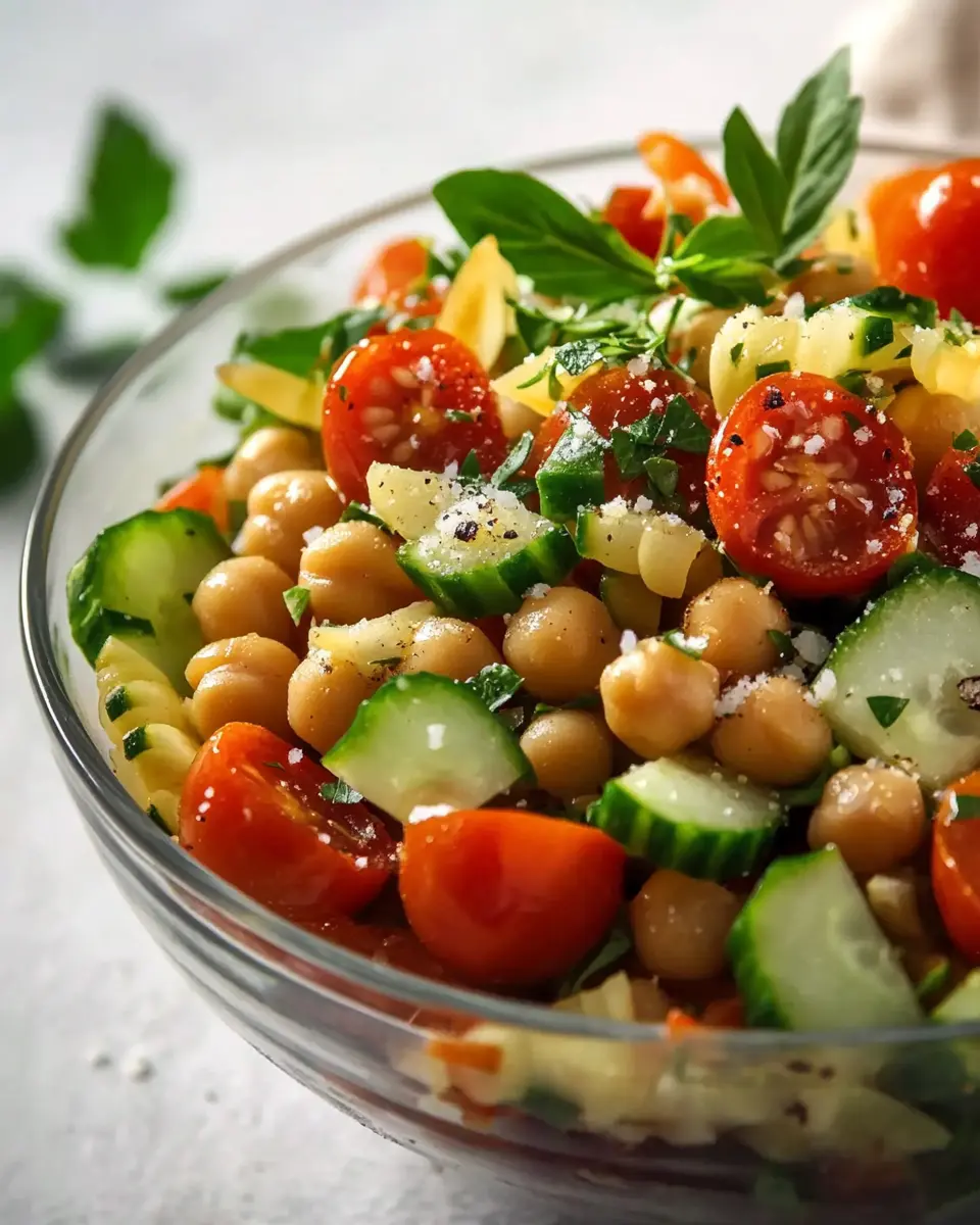 Kichererbsen Salat mit Gurke und Tomaten – Leicht & Köstlich! 6