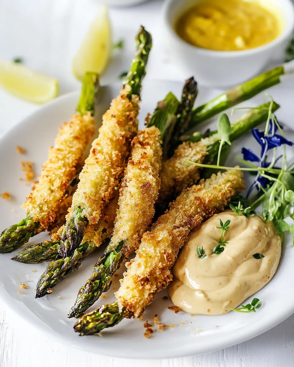 Panierter Spargel mit Bier-Mayonnaise Rezept: Irresistibly Crunchy! 5