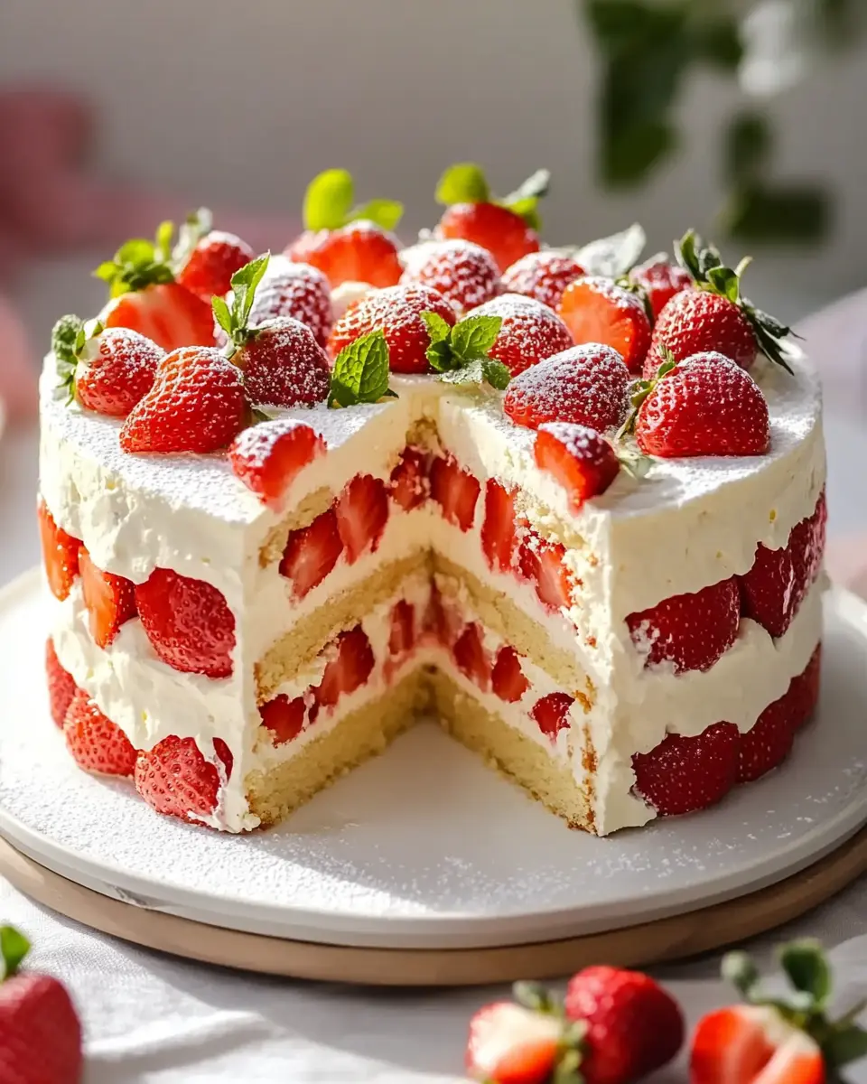 Verwunderlich Mascarpone Torte Erdbeer Fotos