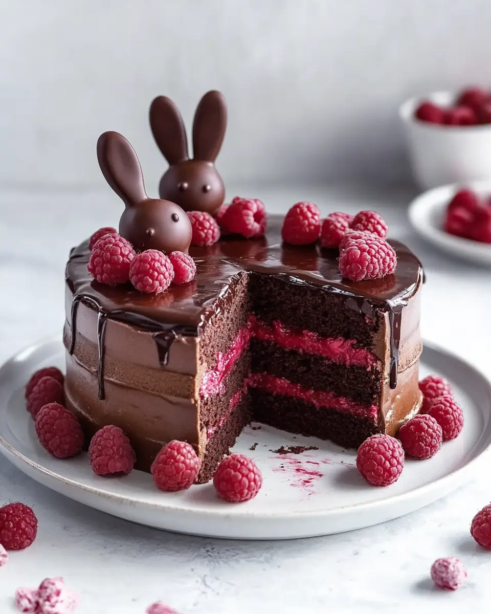 Schokohasen Brownie Himbeertorte: The Ultimate Easter Indulgence 5