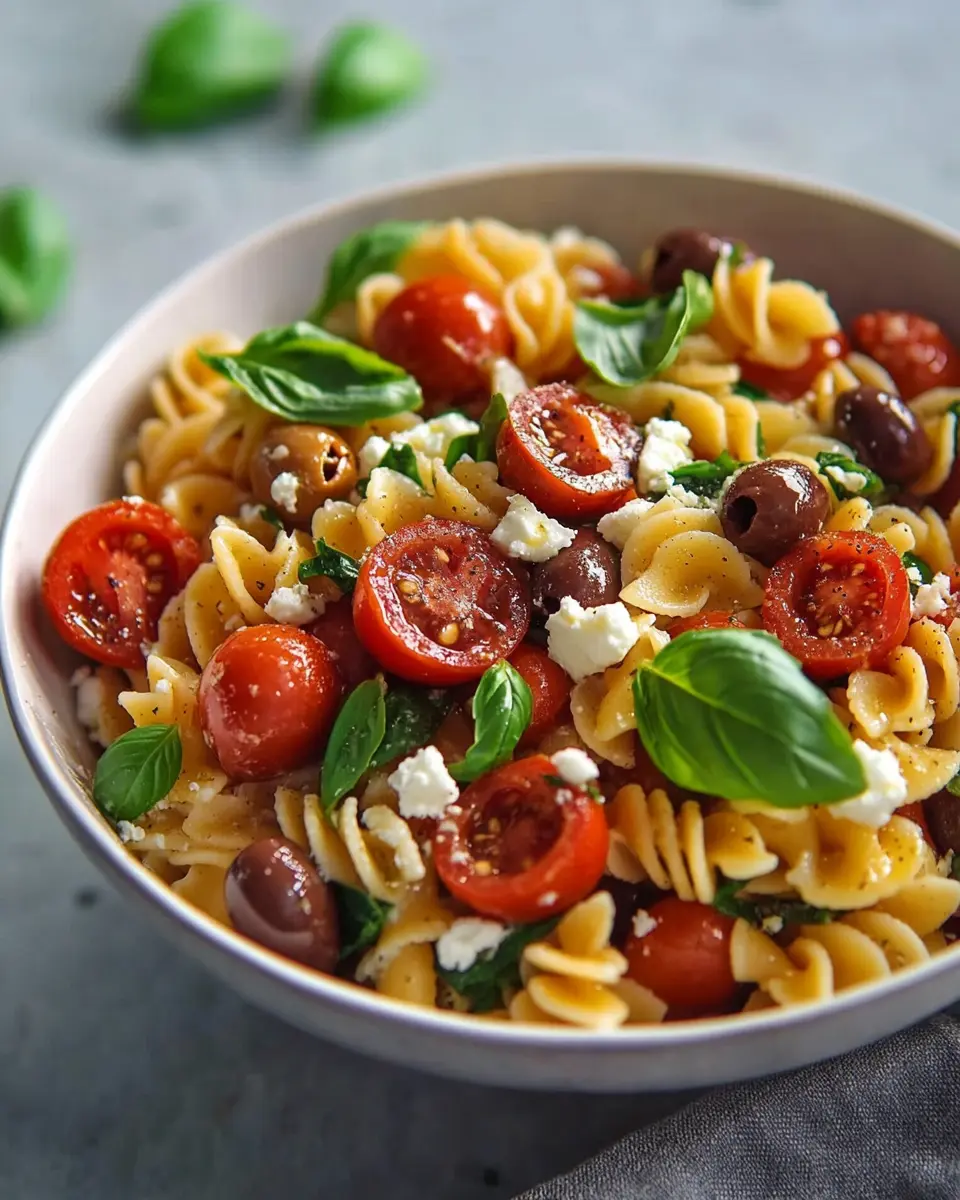 Mediterraner Nudelsalat mit Tomatendressing: Easy & Flavorful! 7