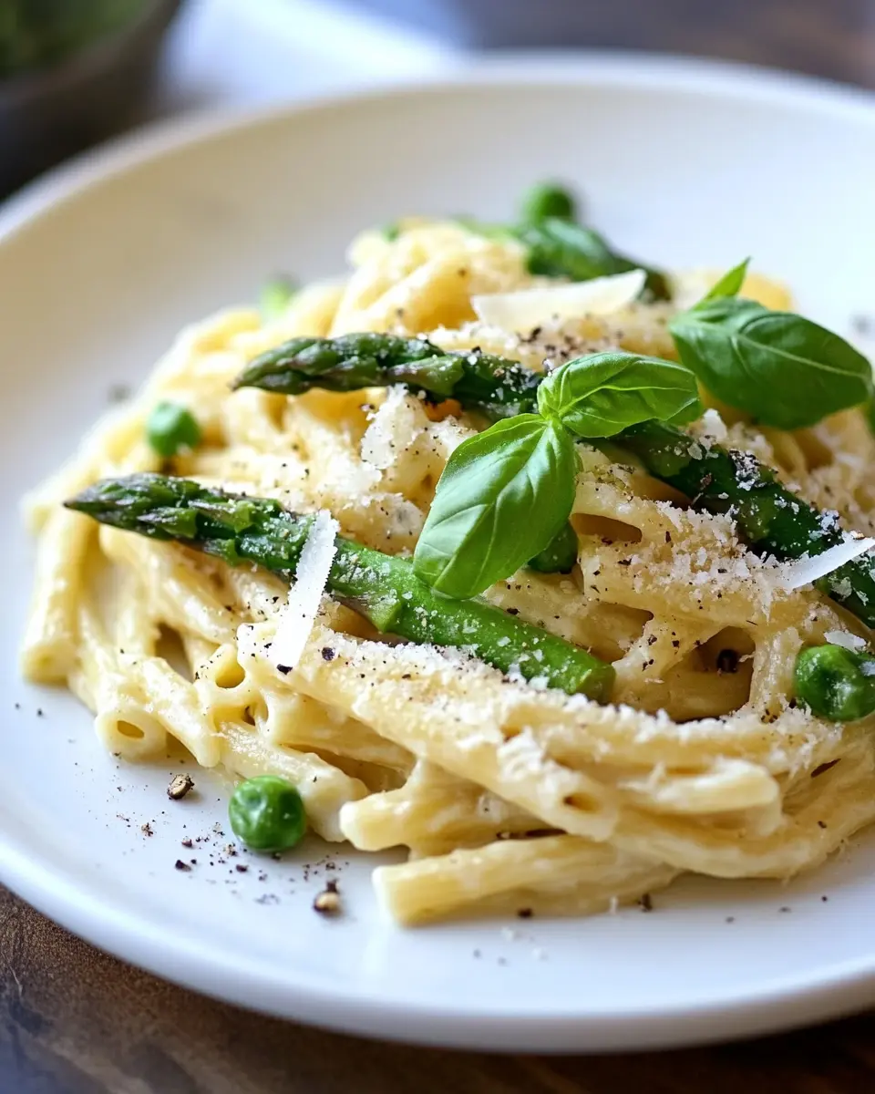 Pasta mit grünem Spargel und Parmesan – cremig, schnell & unwiderstehlich First Image First Image
