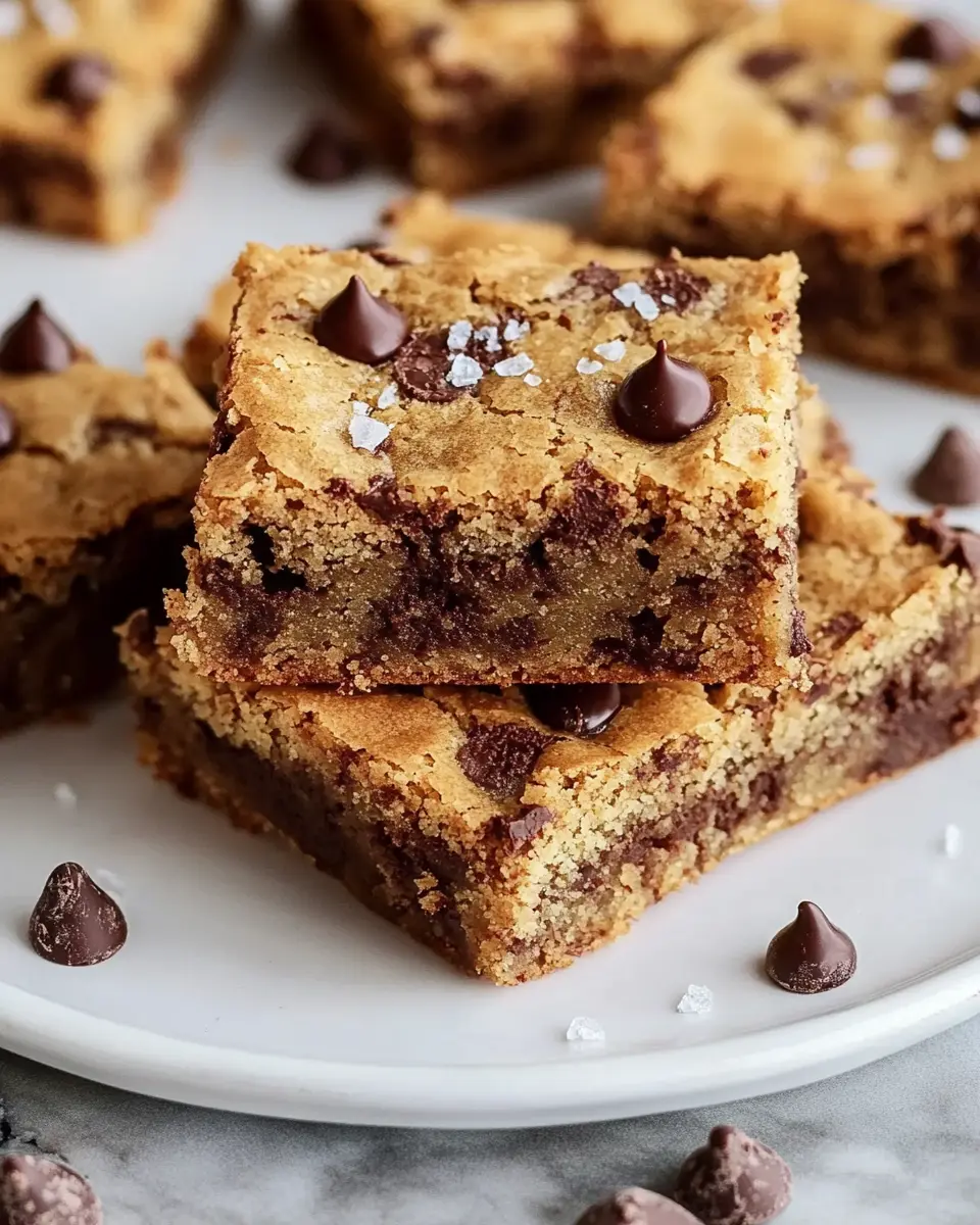 Blondies mit Schokodrops – Saftig, vegan und unwiderstehlich First Image First Image