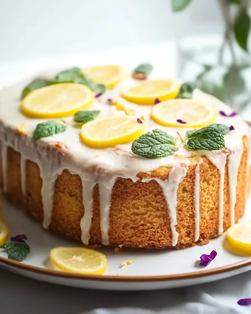 Veganer Zucchini Zitronen Kuchen – Bester Sommerkuchen First Image First Image