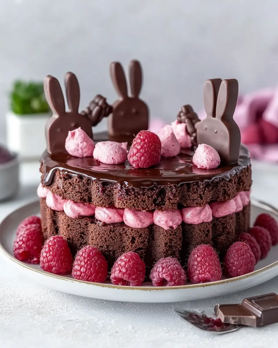 Schokohasen Brownie Himbeertorte: The Ultimate Easter Indulgence