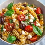 Mediterraner Nudelsalat mit Tomatendressing First Image First Image