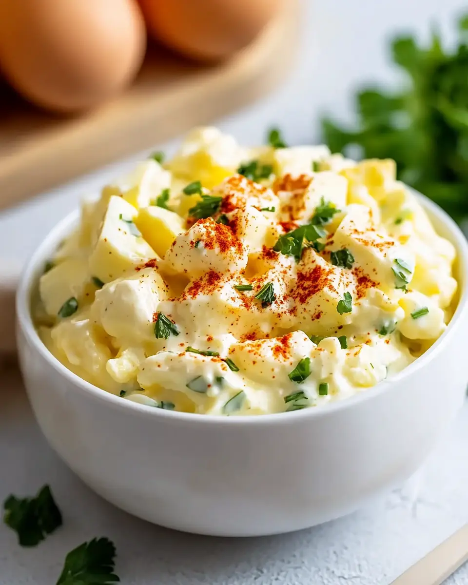 Leichter Eiersalat mit Joghurt – frisch, gesund und unglaublich cremig First Image First Image