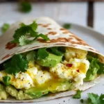 Frühstückswrap mit Ei und Avocado First Image First Image