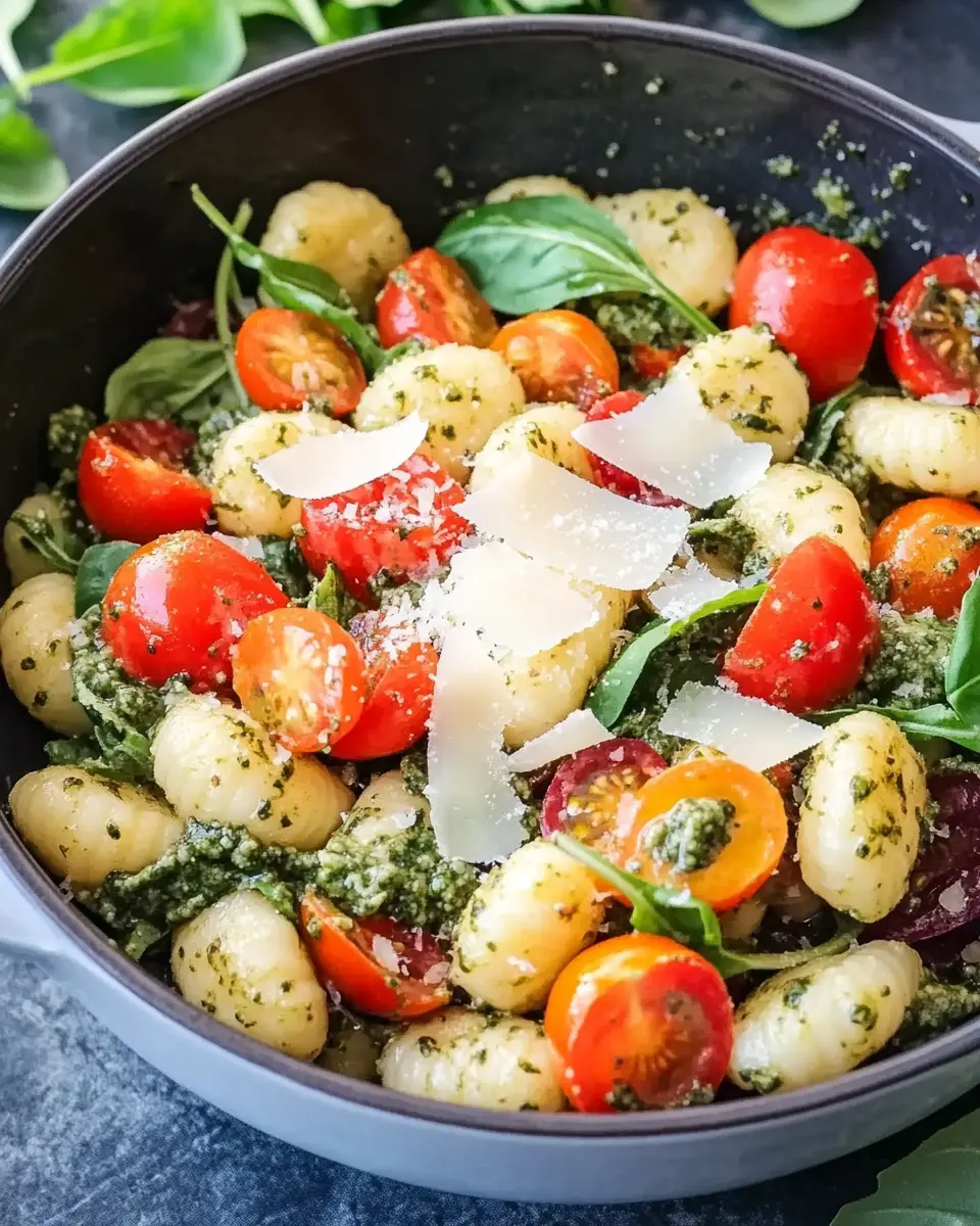 Gnocchi Salat – Einfaches Sommerrezept mit Pesto-Dressing First Image First Image