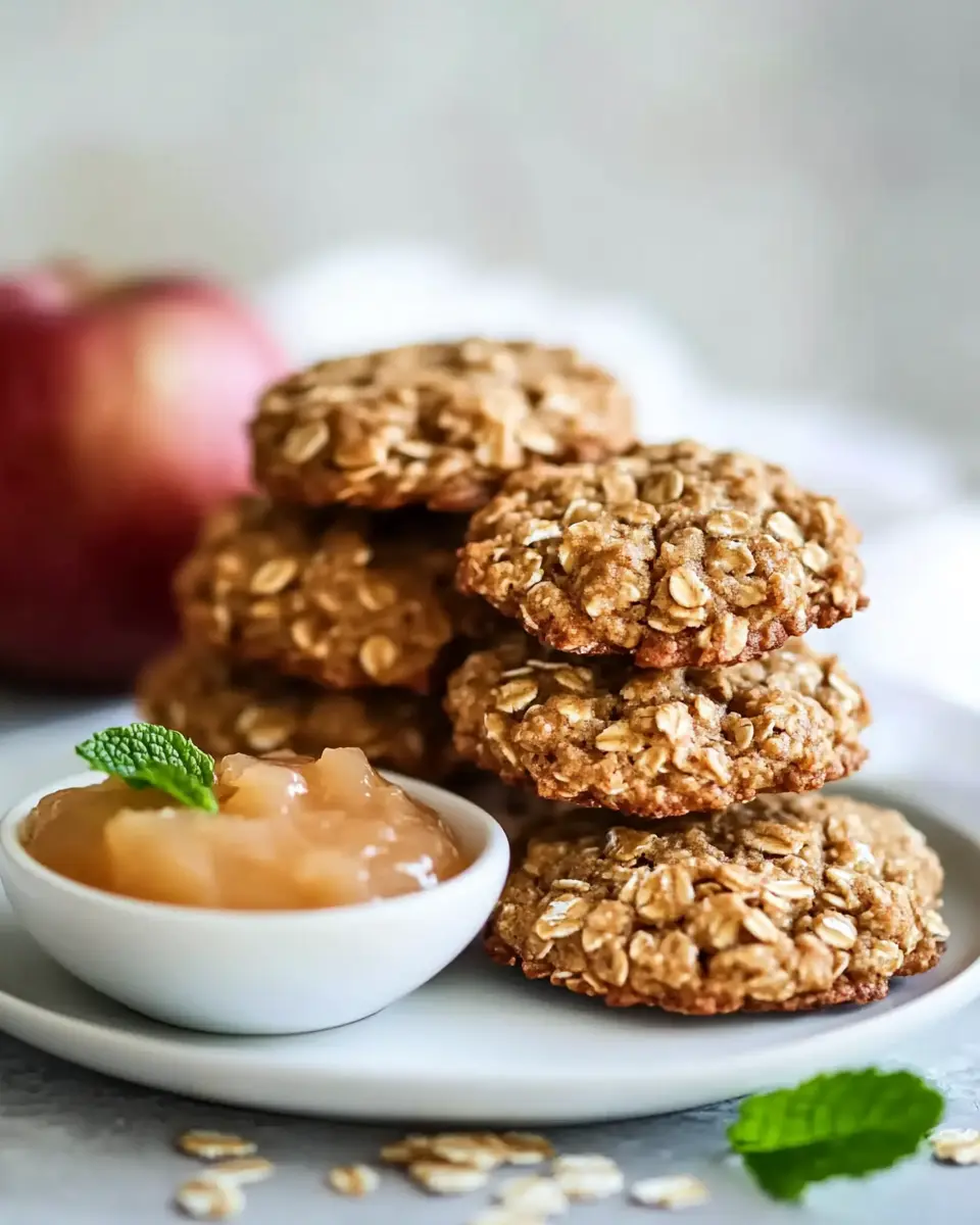 Haferflockenkekse mit Apfelmus – Gesund, weich & ohne Zucker First Image First Image