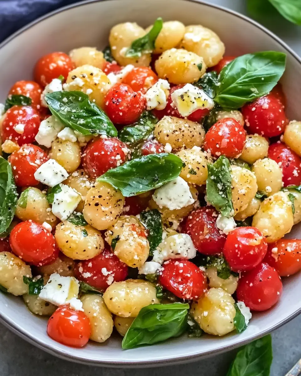 Gnocchi Salat mit Feta und Tomaten First Image First Image