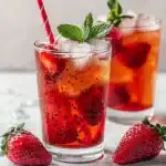 Erdbeer Eistee einfach selber machen First Image First Image