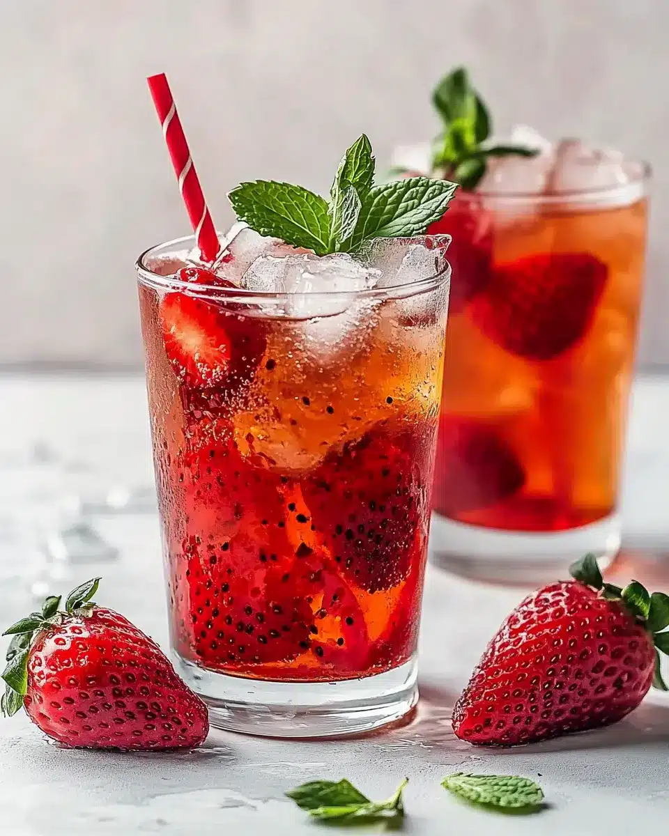 Home 2 Erdbeer Eistee einfach selber machen: Refreshingly Easy Sip!