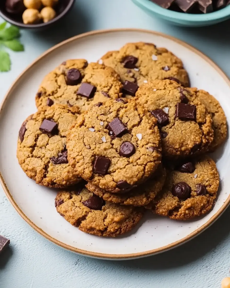 Vegane Kichererbsen Cookies – gesunde, saftige Protein-Cookies ohne Ei und Milch First Image First Image