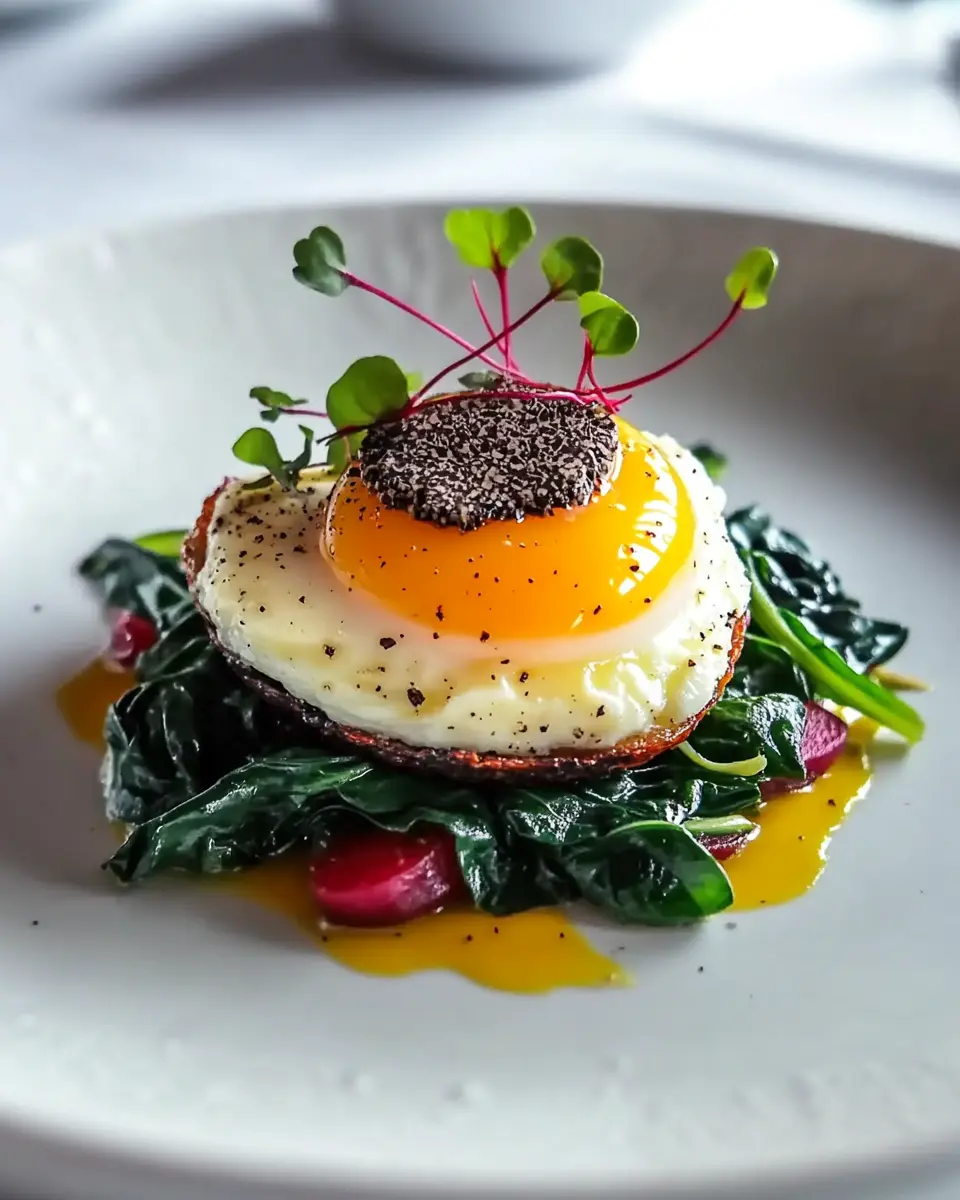 Gebackenes Ei auf getrüffeltem Püree: Indulgenter Genuss! 5