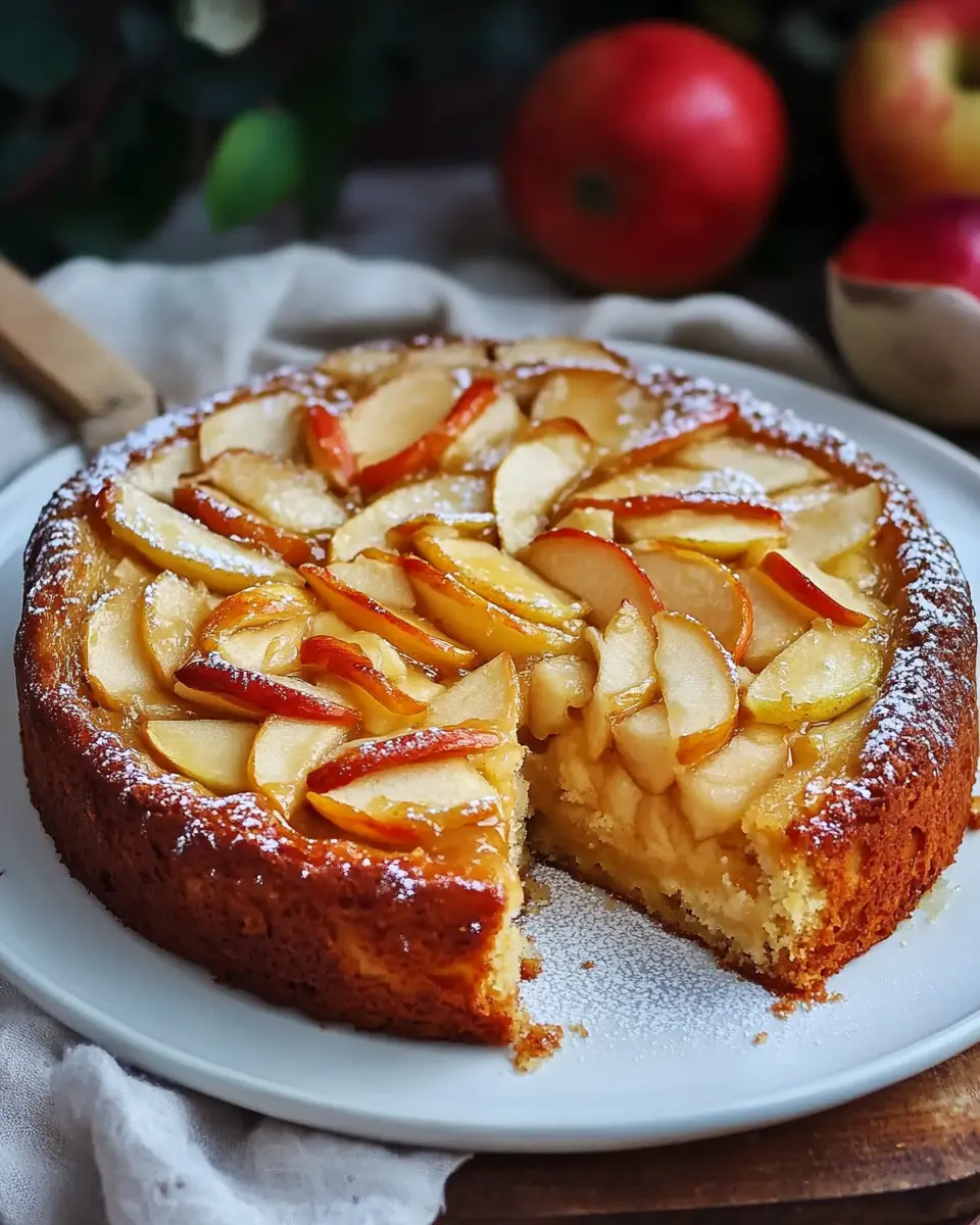 Apfelkuchen ohne Mehl: Saftig, gesund und ganz einfach gebacken First Image First Image